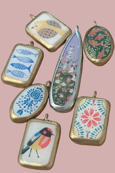 Milos Porcelain Necklace