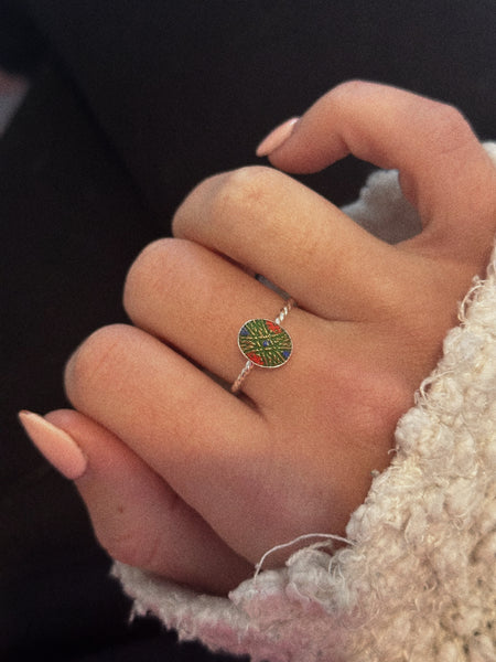 Mini Gatsby Hand Painted Ring