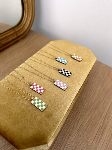 Checkered Necklace