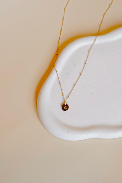 Initial Coin Necklace