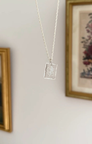 Fiora Frosted Glass Necklace