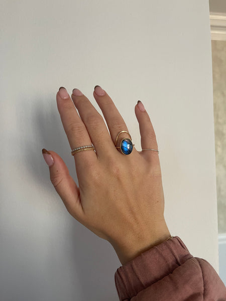 Aurora Labradorite Ring