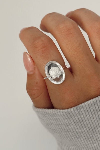Fiora Frosted Glass Ring
