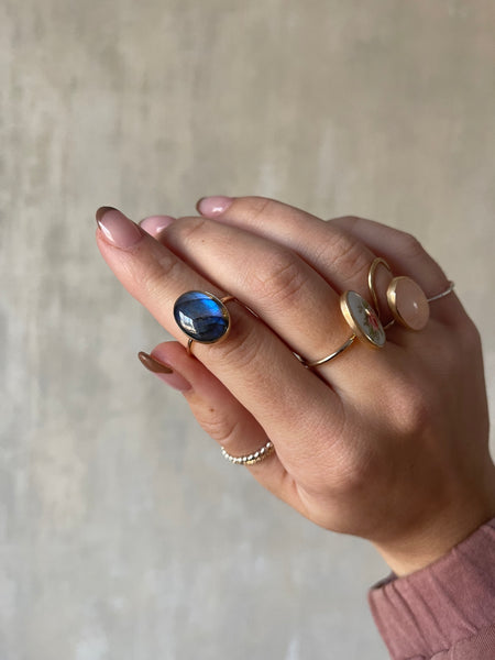 Aurora Labradorite Ring