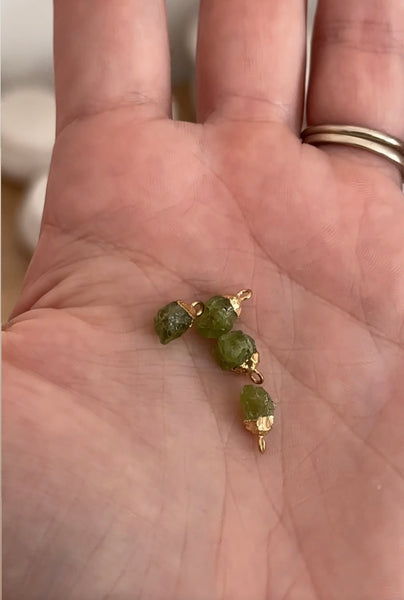 Peridot Chunk Necklace