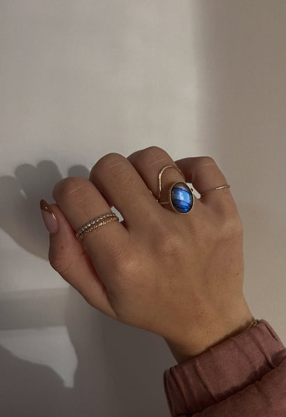Aurora Labradorite Ring