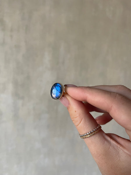 Aurora Labradorite Ring
