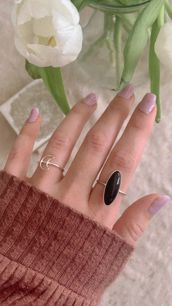 Black Onyx Sterling Silver Ring