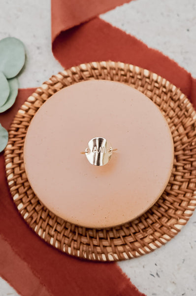 Custom Initial Medallion Ring