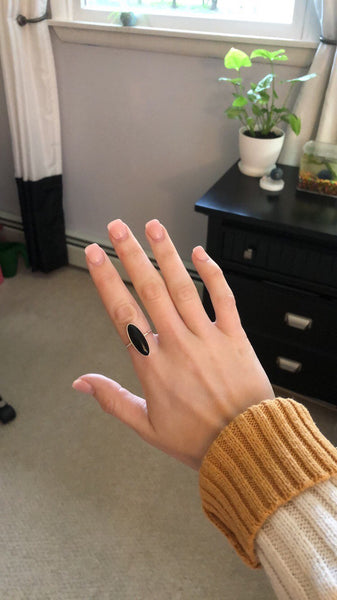 Black Onyx Sterling Silver Ring