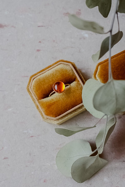 XL Amber Ring