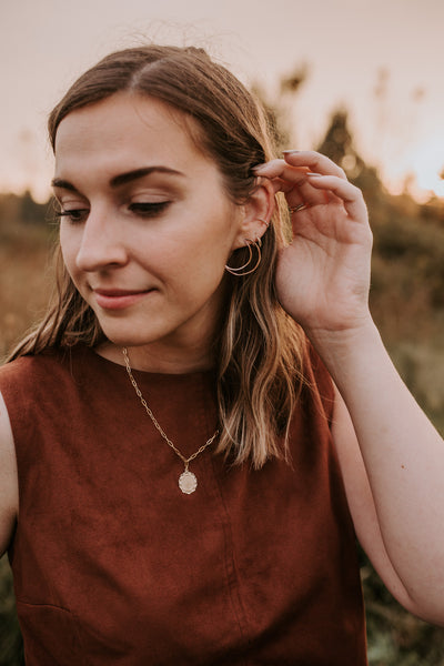 Frances Huggie Hoops