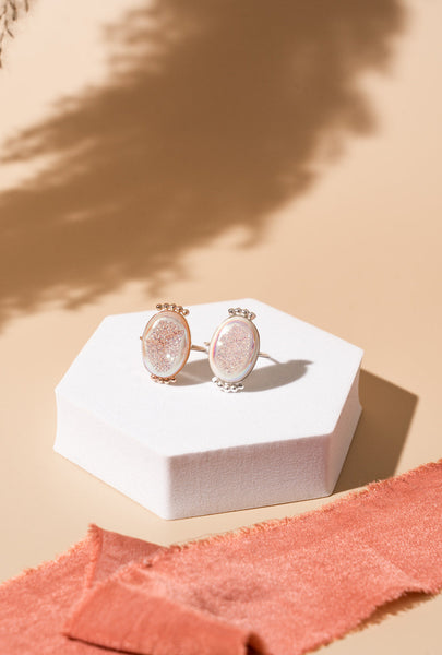 Victorian Druzy Opal Ring