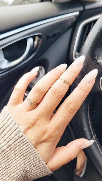 Peridot Stacking Ring