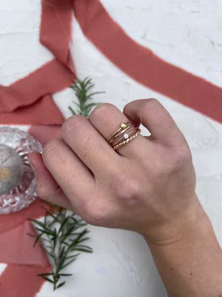 Peridot Stacking Ring
