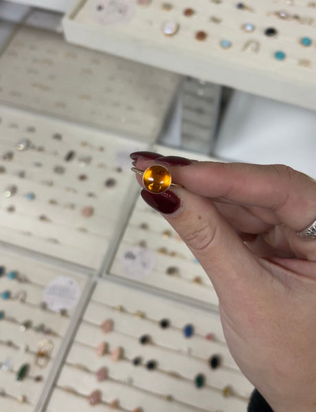 XL Amber Ring