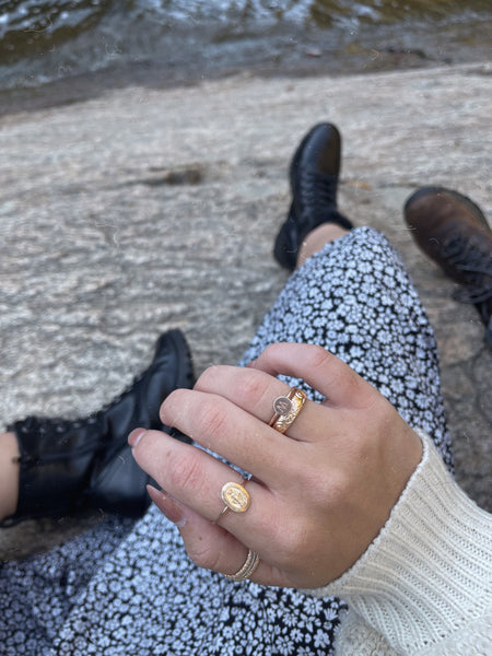 Mother Mary Coin Ring