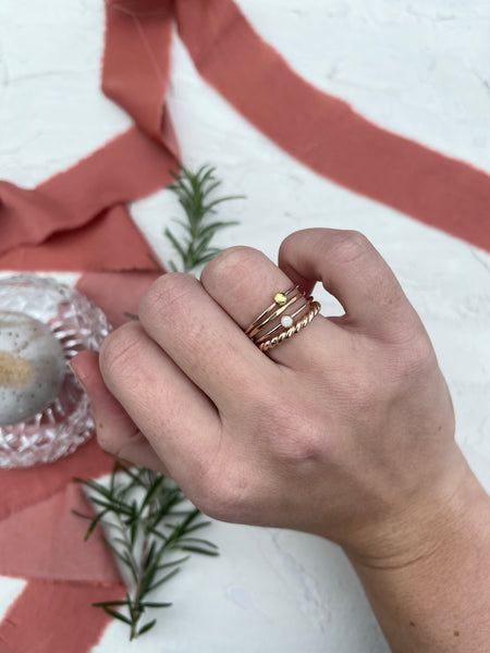 Peridot Stacking Ring