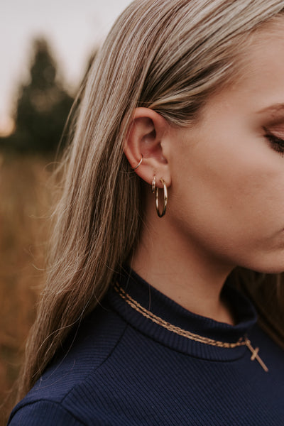 Frances Huggie Hoops
