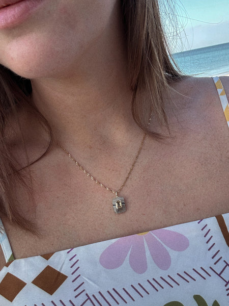 Cielos Gemstone Inlay Necklace