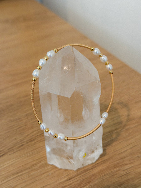 Triple Pearl Bangle