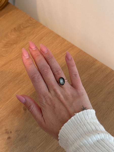 Black Mother of Pearl Ring