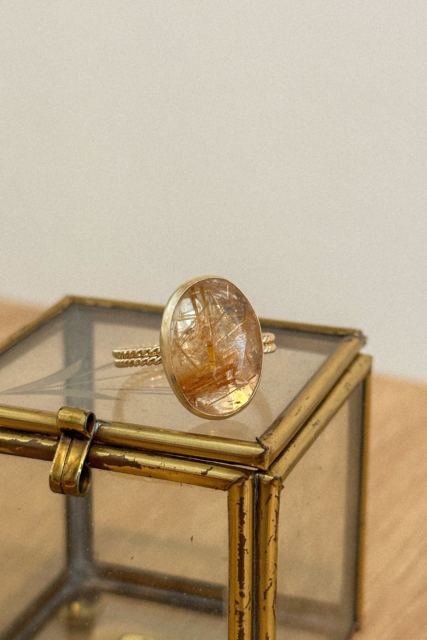 Rutile Quartz Ring