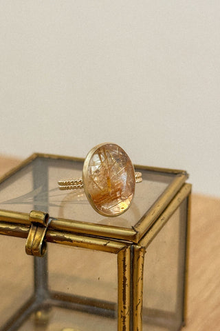 Rutile Quartz Ring