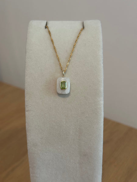Cielos Gemstone Inlay Necklace