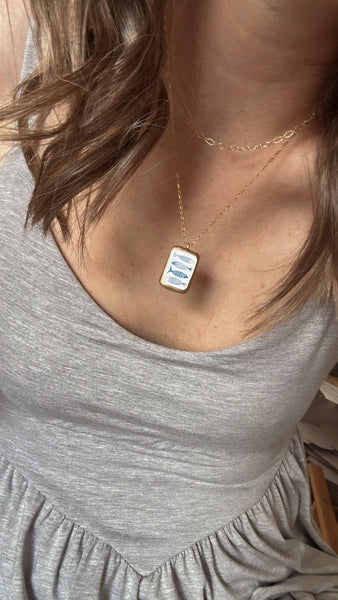 Milos Porcelain Necklace