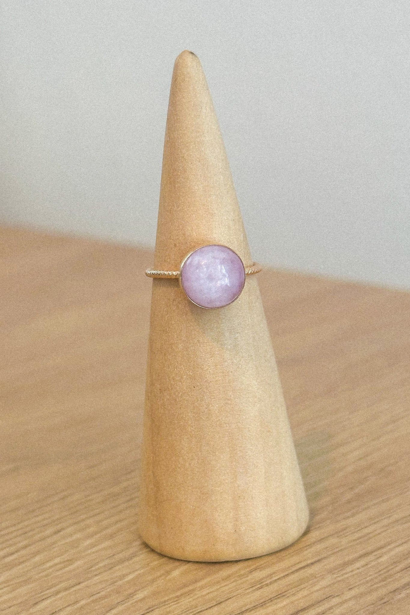 Round Kunzite Ring