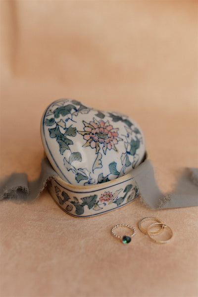 Chinoiserie Heart Jewelry Box