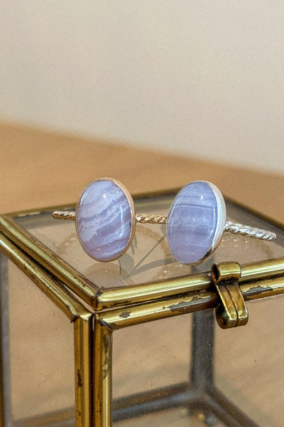 Blue Lace Agate Ring