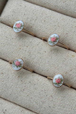 Mini Hazel Floral Ring, Ready to Ship
