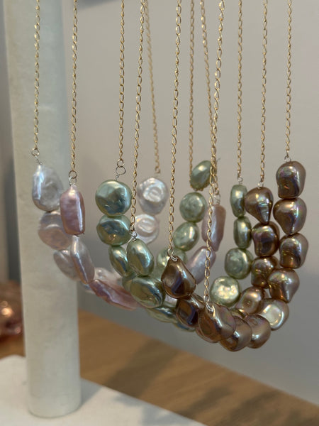Baroque Pearl Layering Necklace