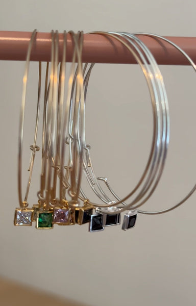 Iris Gemstone Hoops