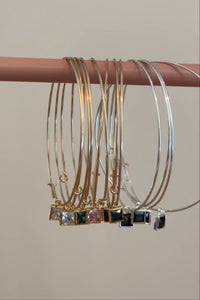Iris Gemstone Hoops