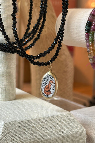 Fox Beaded Necklace
