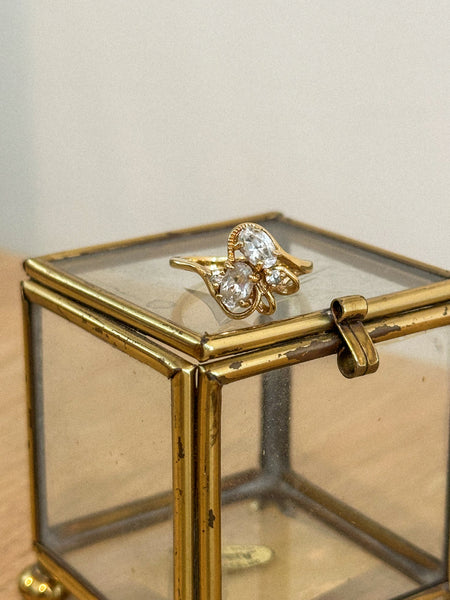 Vintage Toi et Moi Ring, Size 6