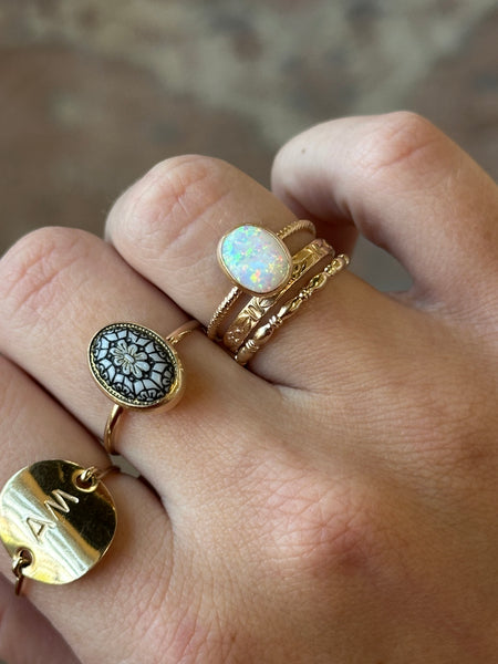 Large Belle Opal Ring