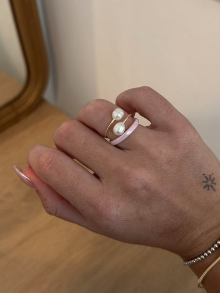 Lola Pearl Adjustable Ring