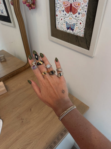 Vintage Toi et Moi Ring, Size 6