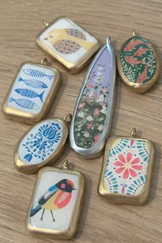 Milos Porcelain Necklace
