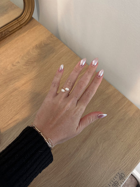 Lola Pearl Adjustable Ring