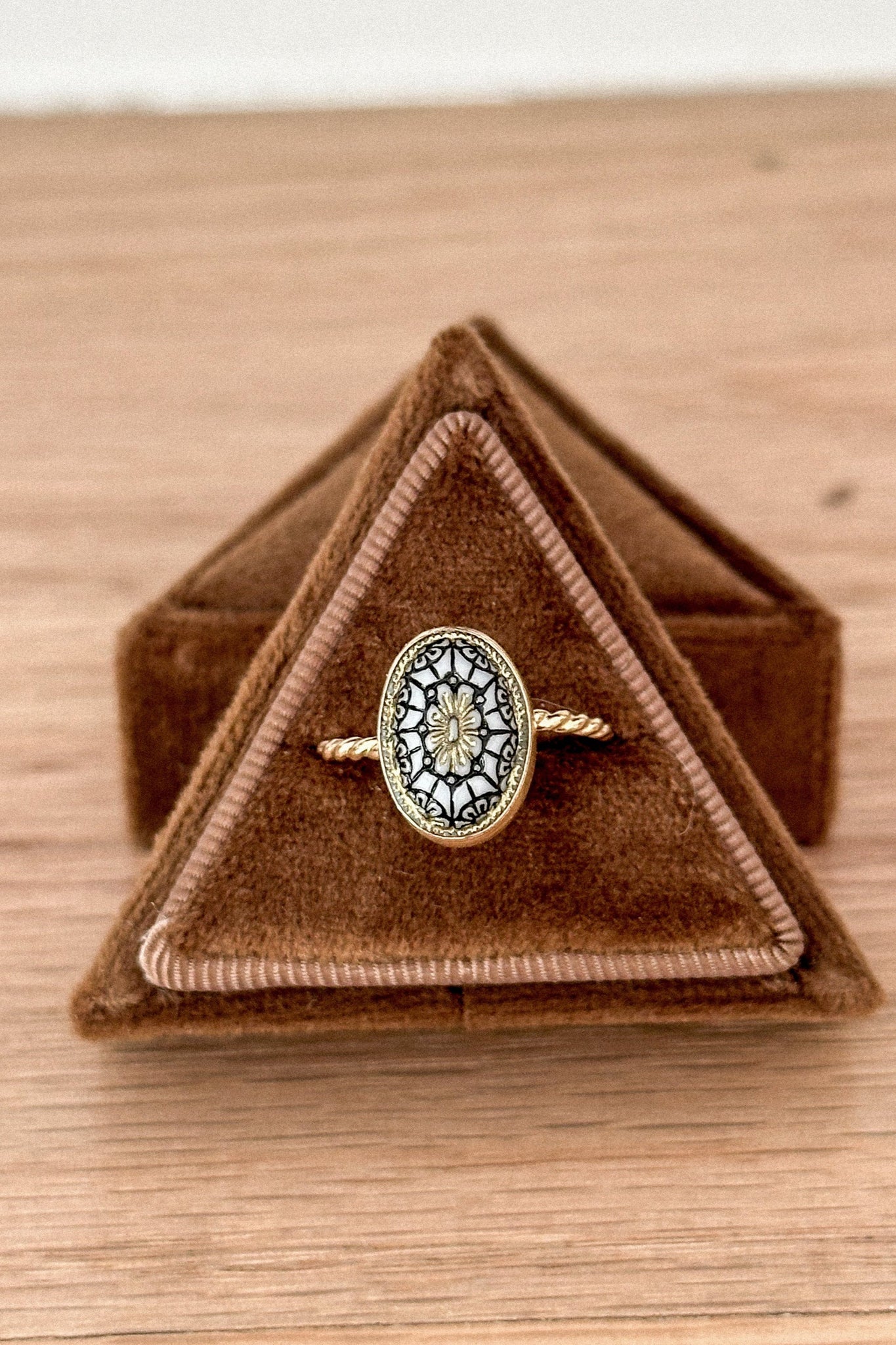 Vintage Mosaic Stone Ring