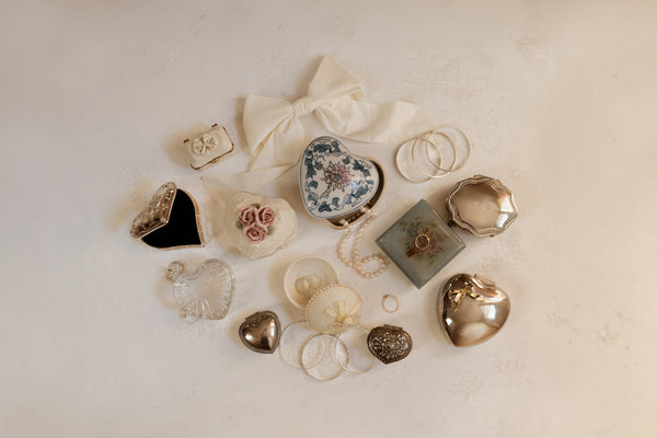 Mini Silver Heart Jewelry Box