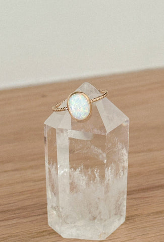 Large Belle Opal Ring