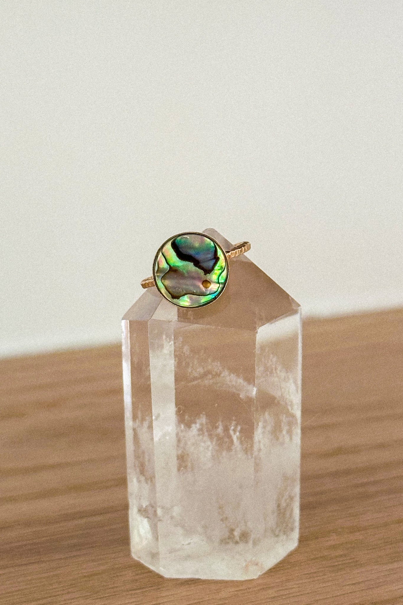 Round Abalone Ring