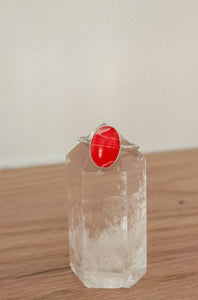 Red Agate Ring - ready to ship