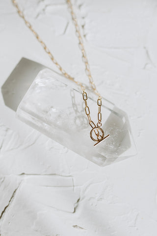 Toggle Clasp Paperclip Necklace